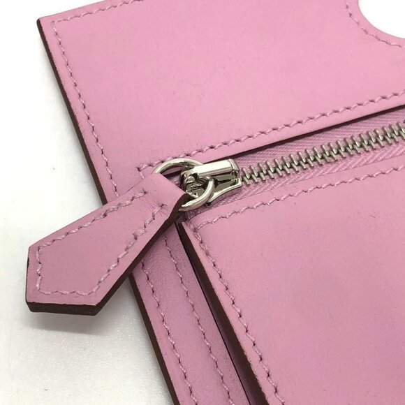 HERMES Birkin bag pocket external bag Pouch Swift pink - Picture 5 of 10
